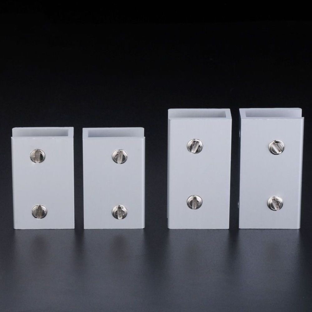 Aluminium-Zink-Legierung Glas Klemme Silber Regalhalterung Verbinder Weinschrank Trennwandhalterung Laminat