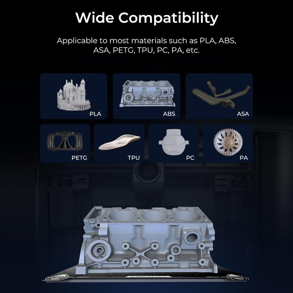 Creality K1 PEI Build Plate Kit 235x235mm Platformă de imprimare cu rezistență excelentă la căldură Ușor