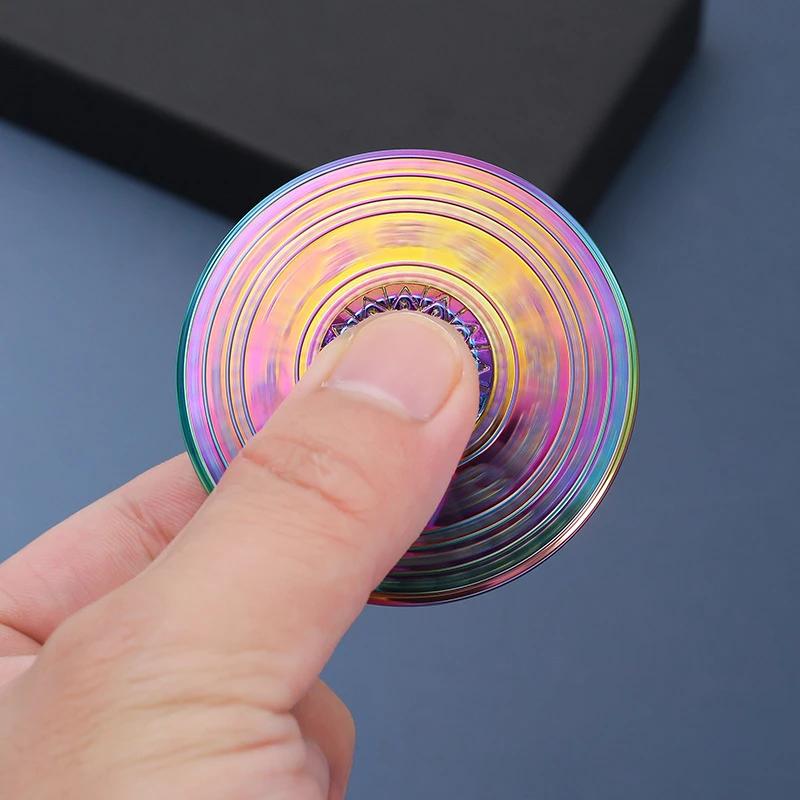 UFO Hand Fidget Spinner EDC Metal Spinning Top Tip Gyro Stress Relief Toy Gyro Relieve Anxiety Stress Antistresse ADHD Children