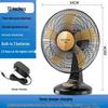 Portable 12V Solar-Powered Fan with High Airflow and Rechargeable Battery for Home, Dorm, and Outdoor Use