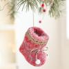 Plush Fabric Hanging Decoration Mini Mini Shoes Ornament Christmas Tree Pendant  Festive Home Decor