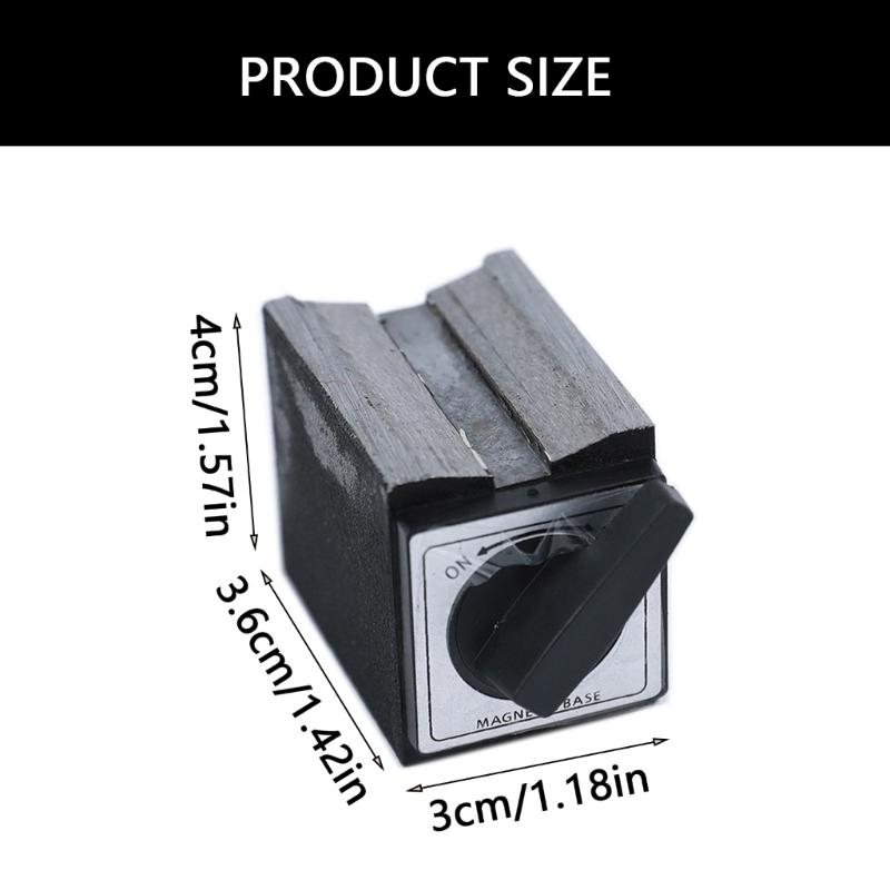 4 Port Magnetic Mounting Platform Strong Strength Steel Base Lightweight Designs for Precisions Instrument Positioning