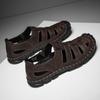 Men's Summer Thick Bottom Sandals 2025 New Casual Beach Sandals Men Shoes Leather Breathable Comfortable Soft Roman Men's Slippe