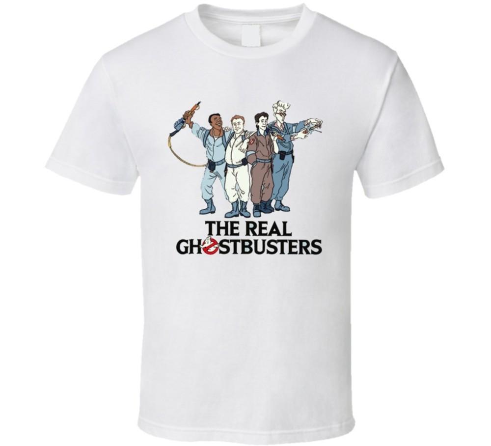 The Real Ghostbuster s 80 s Retro Cartoon T Shirt Unisex T-Shirt L