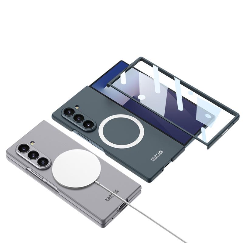 Luxury Magnetic All-included for Magsafe Case for Samsung Galaxy Z Fold 8 Ultra 7 6 5G Glass Screen Camera Protection Fit Cover