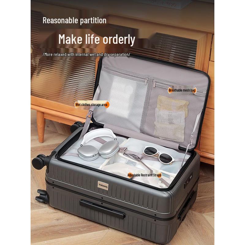TOBOOG Smart Travel Suitcase with Dual Charging Ports