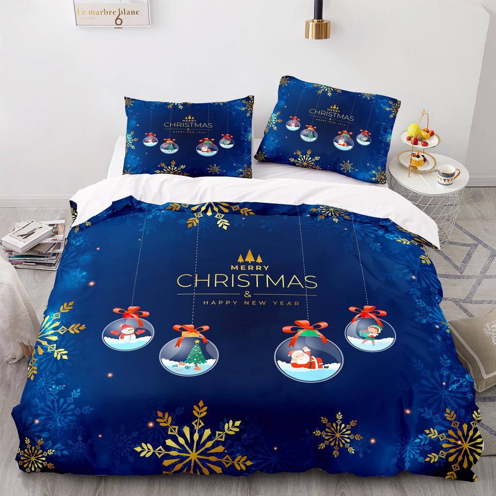 Home Textiles Christmas Quilt Cover Digital Printing Three-Piece Digital Printing
