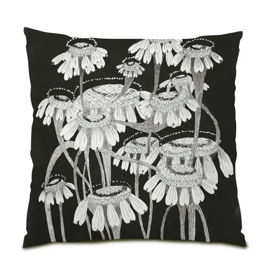 Black And White Simple Abstract Art Cushion Cover Home Decoration Sofa Living Room Pillowcase