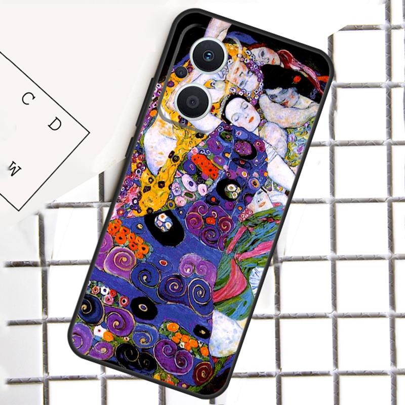 Starry Night Klimt Kiss Phone Case For OPPO Reno 7 8 Lite 8T 10 11 12 13 14 Pro 14F OPPO Find X9 X8 X6 X5 Pro Cover