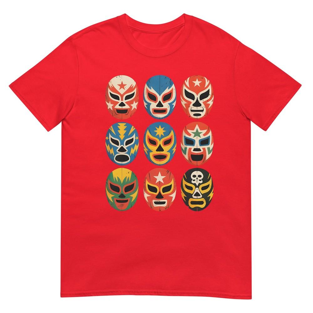 Lucha Libre Wrestling Masks Funny Mexican Wrestler Fan Tshirt S
