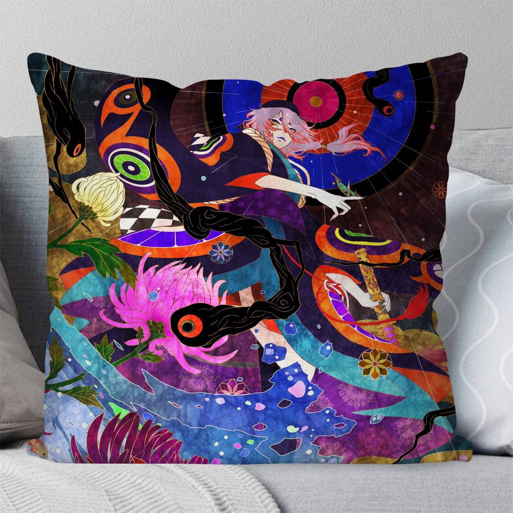 Mononoke Kusuriuri Pillow Case Fashion Square Pillowcase Bedroom Sofa Room Ins Decoration Leisure