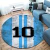 Lionel Messi Round Area Rug,Carpet Rug for Living Room Bedroom Sofa Playroom Decor,Non-slip Floor Mat