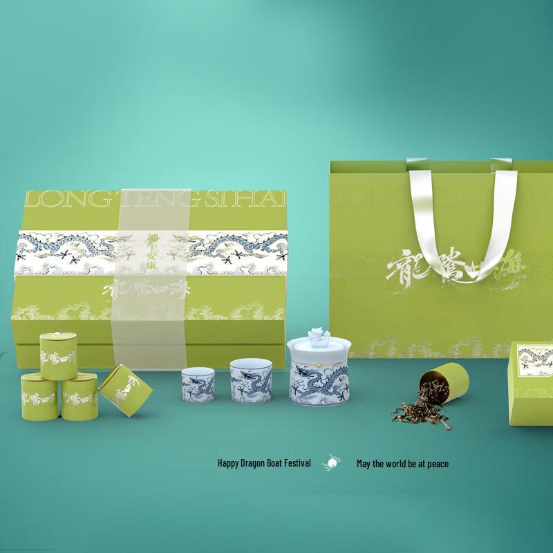 

Dragon Soaring Four Seas Ceramic Tea Set