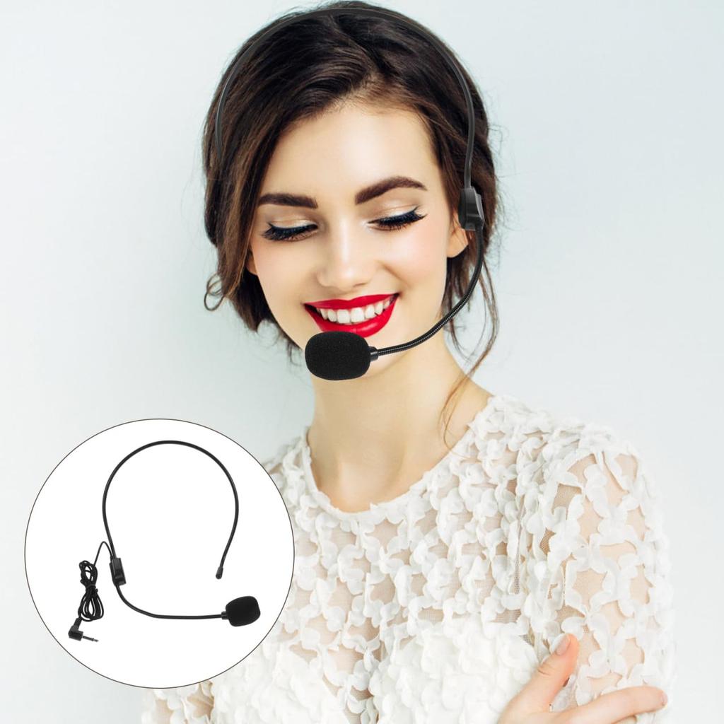 NUOLUX Headset Condenser Microphone with Audio for and MCs of Microphone, Amplifier, Stage, Lectures, (Set 2)
