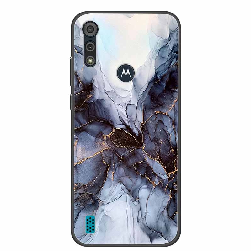 Phone Case for Motorola Moto E6i / E6s 2020 Shockproof Soft Silicone TPU Back Cover for Moto E6s 2020 E 6S 6i Cases Marble Print