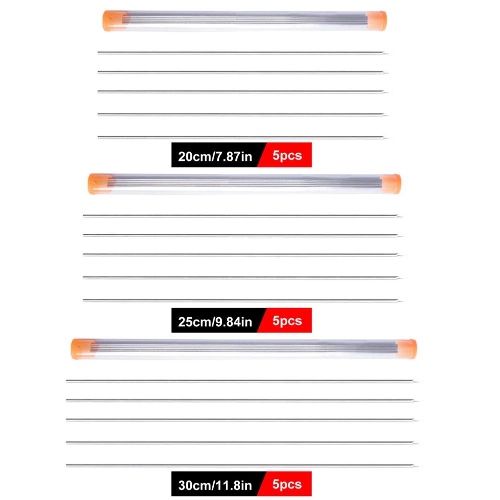 5-25Pcs Earthworm Hooking Needle Worm Baiting Needle Stainless Steel Worm Fishing Needle Fishing Rigging Needle Fishing Accessor