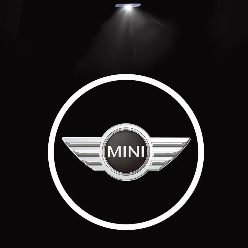 2 Stück Für BMW MINI Cooper One S JCW R56 R55 R53 F55 F56 R57 R60 Auto Tür Willkommensleuchten HD LED Laser Projektorleuchten Zubehör