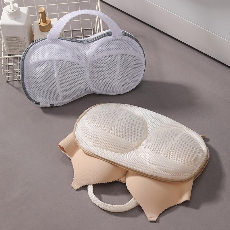 Double Row Anti-Tangle Thickened Bra Wash Bag for Machine Wash