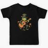 Green Frog Plays Guitar St Patrick's Styled Kids T-Shirt