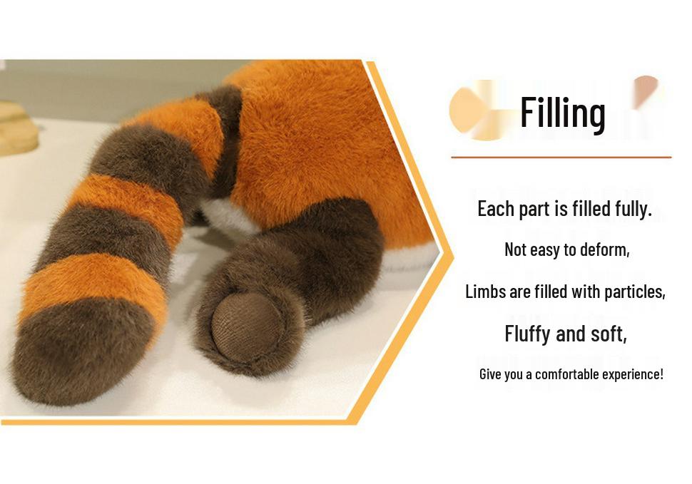 European Mink Velvet Panda Plush Toy - Cute Lying Panda Qizai Doll Figure