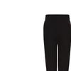Emporio Armani FW22 Logo Print Color Block Sports Pants Women Bottoms Black 6LTP57-TJCZZ-1200