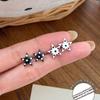 White polka dot star stud earrings for women to sleep without picking up ear holes earrings personalized earrings
