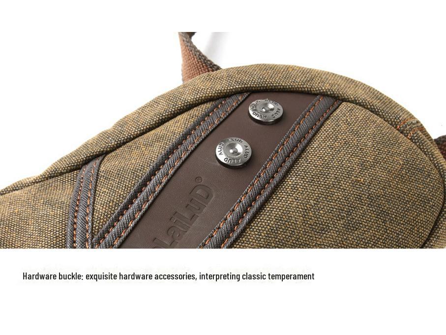 Pánská retro plátěná taška na nohu - Odolná taška přes rameno a messenger