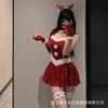 Christmas lingerie sexy pure desire red clothes female abstinence pajamas uniform suit qqny