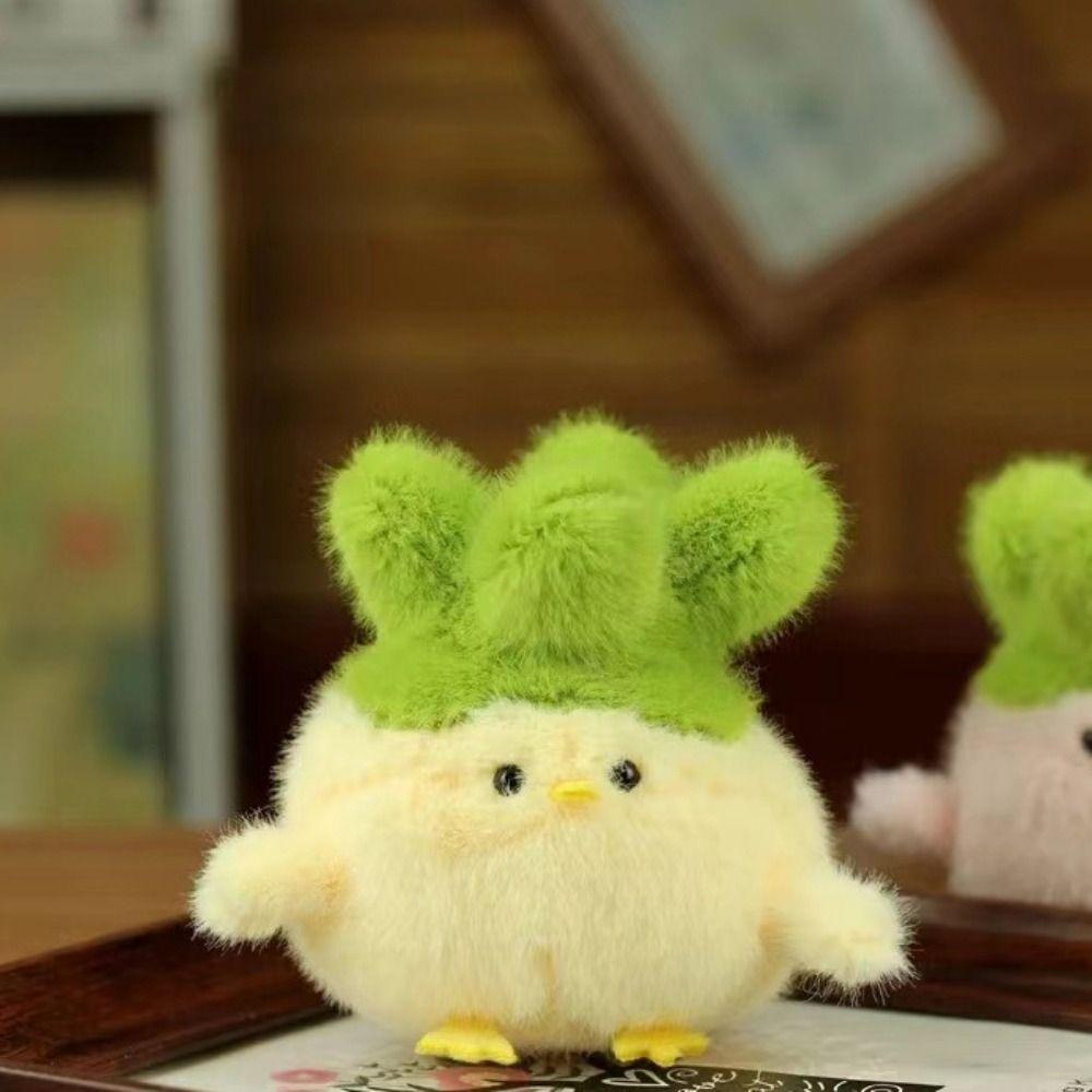 With Voice Cabbage Chicken Keychain Stuffed Chicken Plush Keychain  Kid Girl Boy