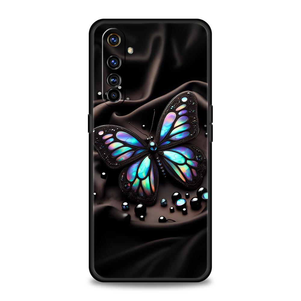 

Luxury Butterfly Glitter Clear Phone Case For Oppo A3S A15 A17 A31 A95 Find X5 X6 Pro A54 A53 A52 Reno 6 7 8 SE Z Pro 5G Cover Oppo A17