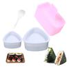1 Set Triangular Plastic Sushi Rice Ball Maker Mould Onigiri Mold Set Kitchen Gadgets Stuff Transparent Bento Accessories