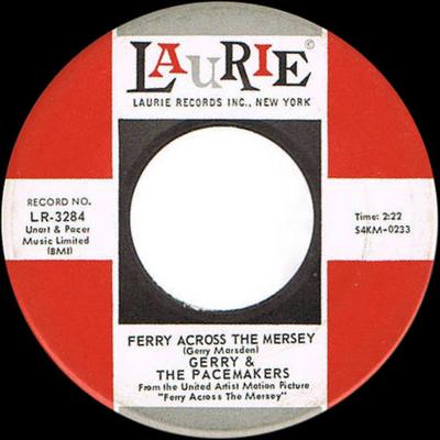 7inch Record GERRY & THE PACEMAKERS - Ferry Across The Mersey / Pretend LR3284 Laurie Records 1965 US Rock Used