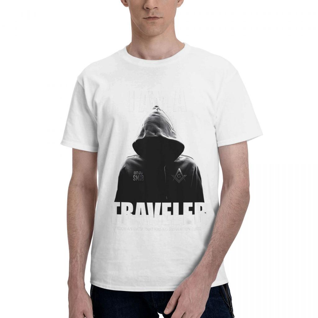 I Am A Traveler SMIB Freemason 100 Cotton Casual Breathable Confortable Kawaii Funny TShirt For Men Funny Gift