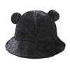 Frauen Fisherman Cap Cartoon Bär Panama Becken Kappe Plüsch Eimer Hut Winter Warm