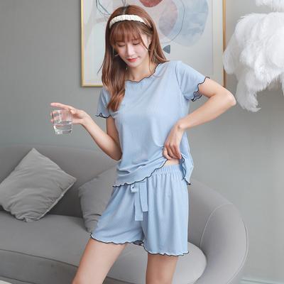Eisseiden-Pyjama für Damen mit kurzen Ärmeln und Shorts, zweiteiliger Anzug, koreanischer Stil, Basic, klassisch, Herbst, süßer Ins-Stil, lockerer, lässiger, schicker Homewear-Trend