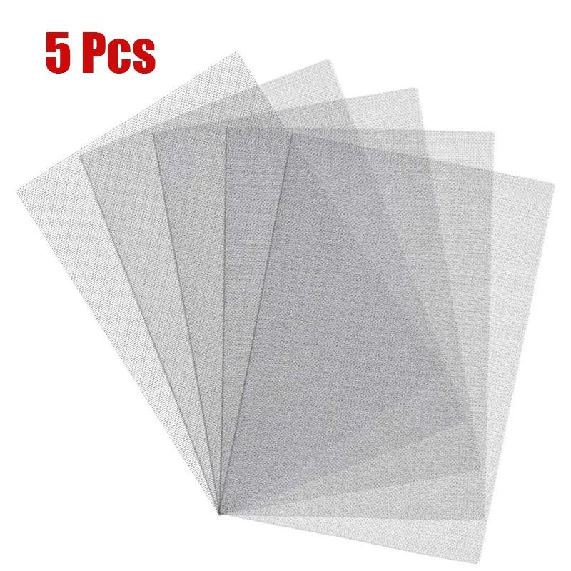 1-5PCS Stainless Steel Filter Mesh Universal Square Metal Filter Mesh Automotive Bumper Crack Repair Automotive Components