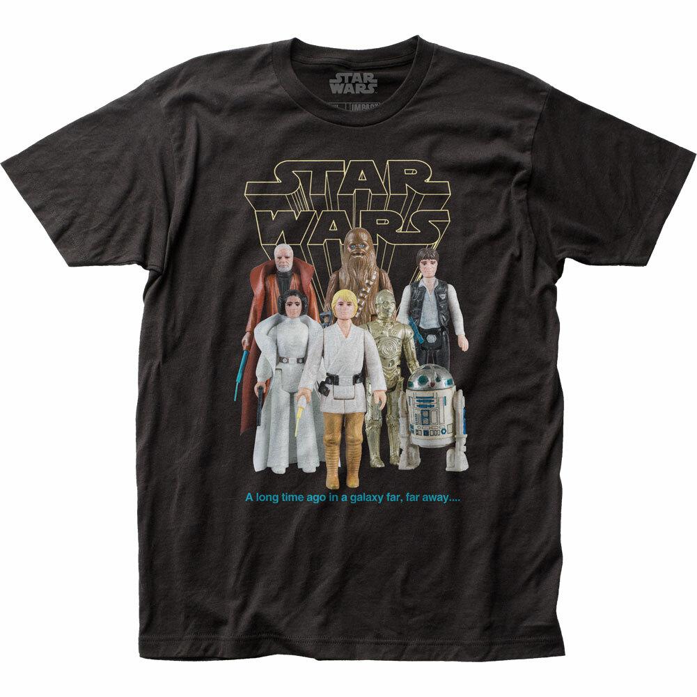 26 Star Wars Good Guys Action Figures T Shirt Mens Licensed Movie Retro Tee Black Unisex T-Shirt XXXXL