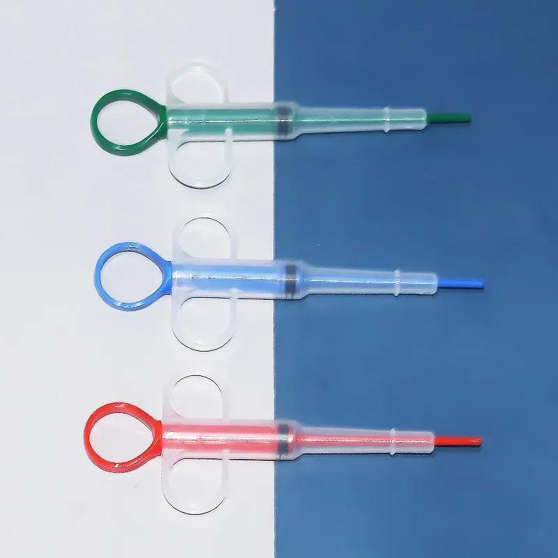 Lovely Milk Cat Dog Feeding Device Needle Push Type Pet Feeding Tools Practical Convenient Pet Feeding Supplies Accessories