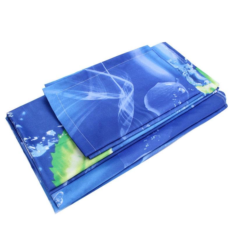 Luxurious 4pcs Printed 3d Bedding Set Queen Size With Elegant Quilt Cover And Soft Pillowcases