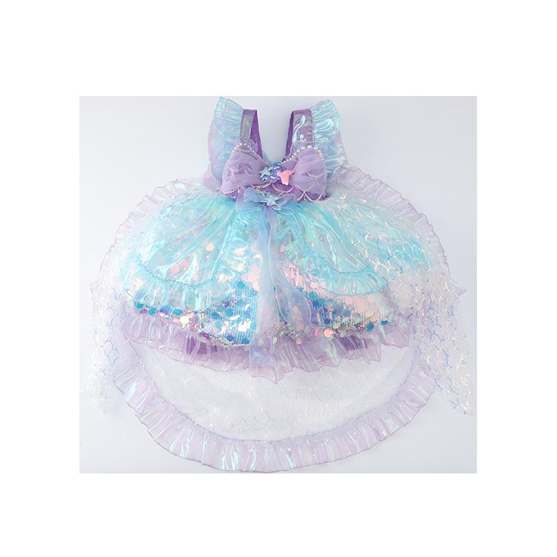 Little Mermaid Lolita Princess Dress - Summer Birthday Gown for Girls
