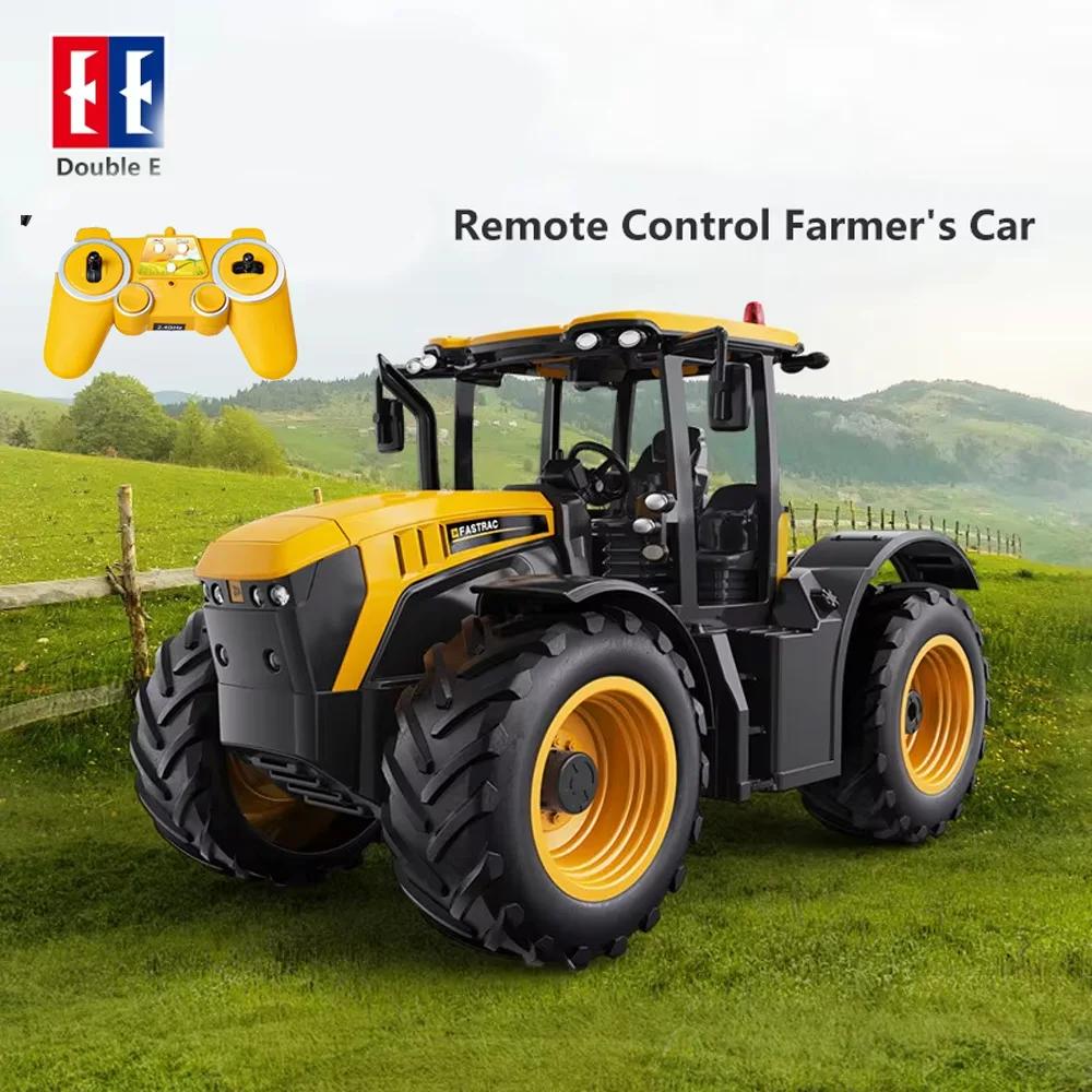 DOUBLE E RC Farmers Truck Dump E359 1/16 4WD Harvest Farmer Car Tractor 2.4G Remote Control Vehicles Model Toys for Children