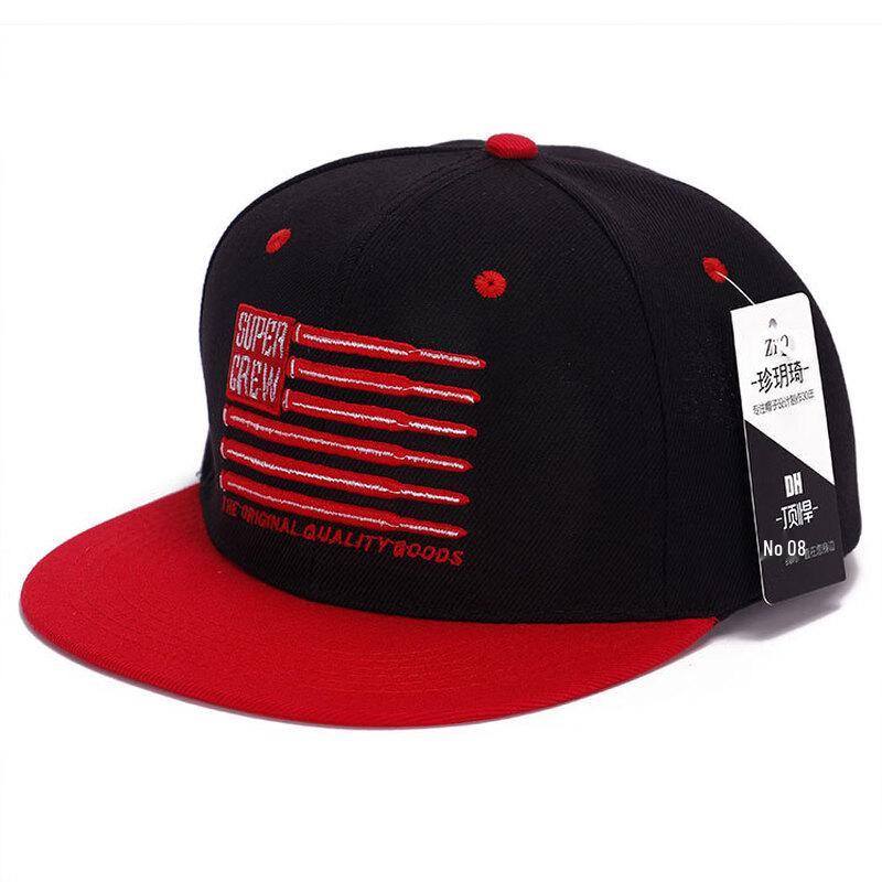 ZHENYUEQI Korean Style Hip Hop Flat Brim Hat