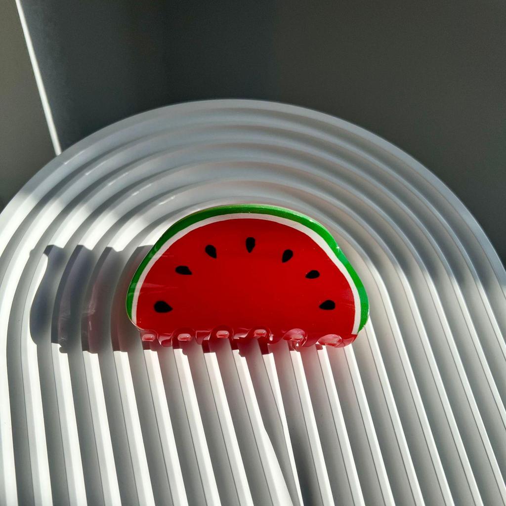 Große hochwertige Acryl-Fruchtklauen-Haarspange für Frauen - Sommerliches frisches Hochsteck-Accessoire