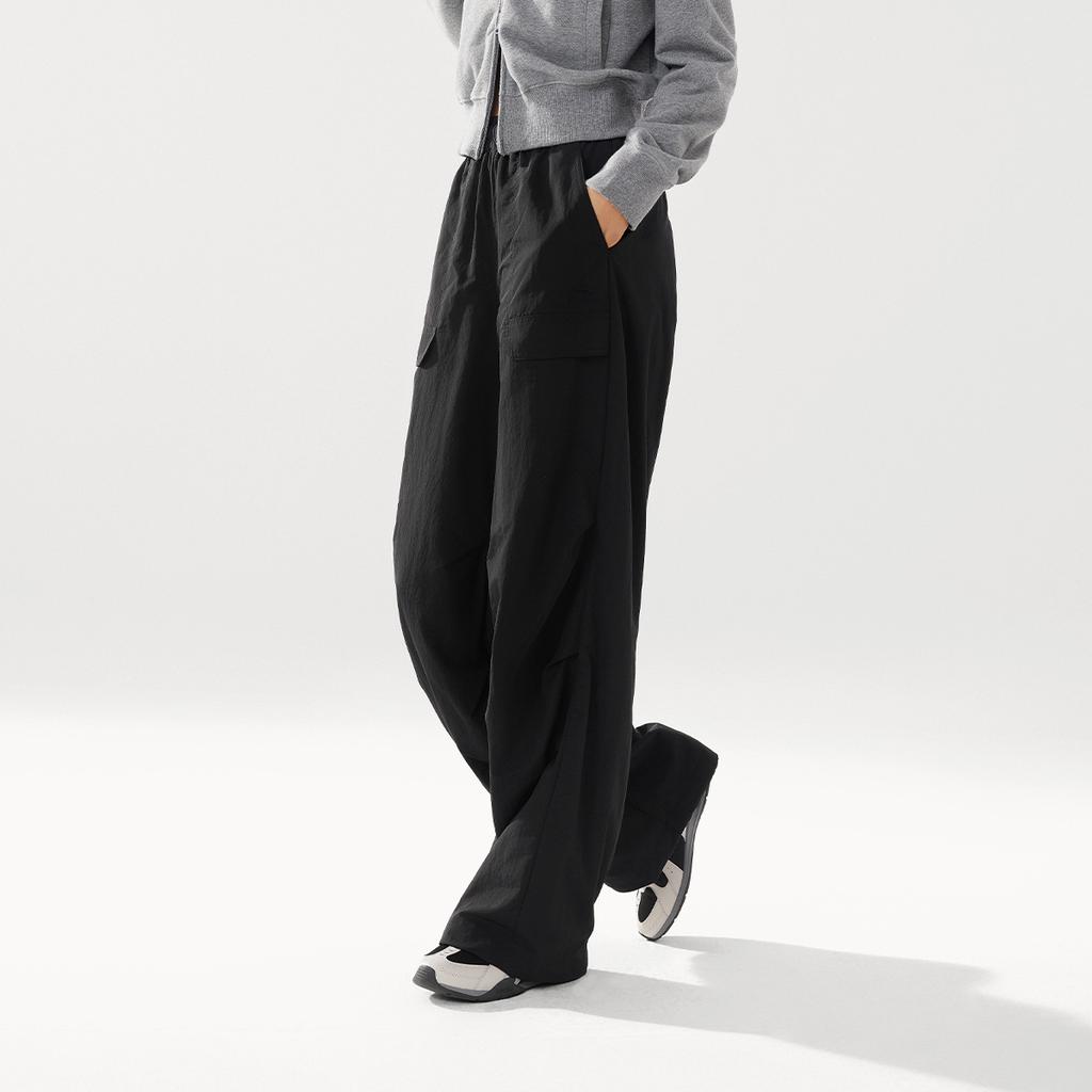 Li Ning Sports Lifestyle Series Brand Logo Embroidered Fashion Casual Pants Women Pants AYKV990-1