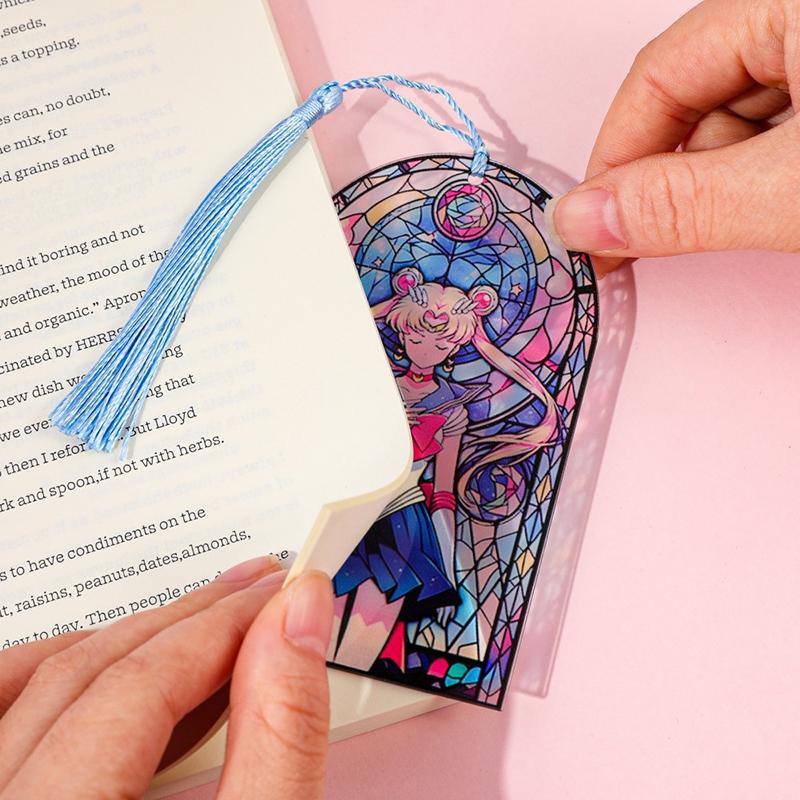 Sailor Moon Acrylic Bookmark Anime Enthusiast Book Accessories Student School Supplies Teacher Office Stationery