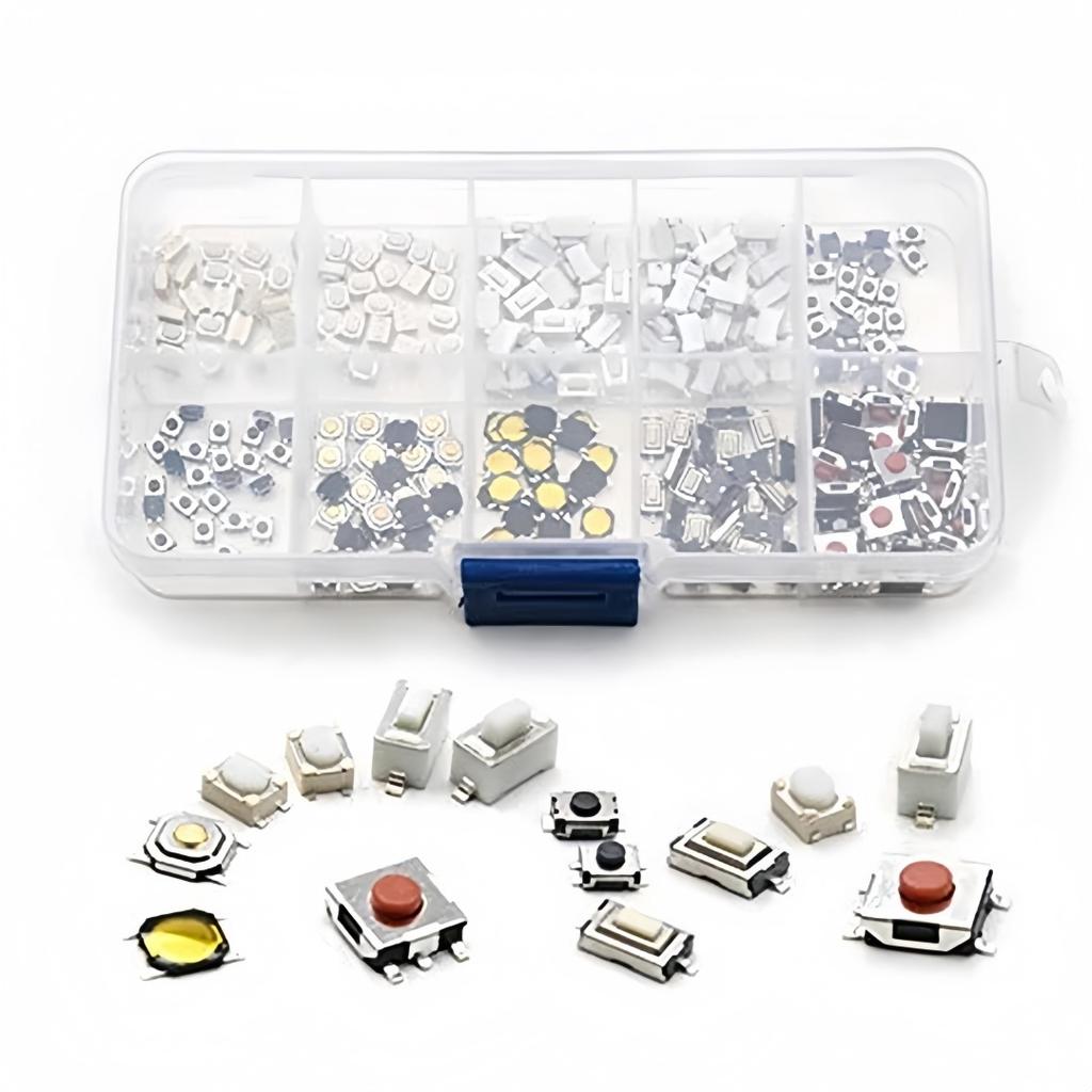 250/200/100pcs Car Remote Control Switch Buttons 25 Patches In 10 Specifications for Tablet Computer Car Key Button Switch Relay Switches Seat 3