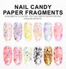 KADS 1box Laser Nail Art Foil Paper Glitter 12 Colors Aluminum Paper Nail Flakes Sequin Irregular Nail Art Decoration