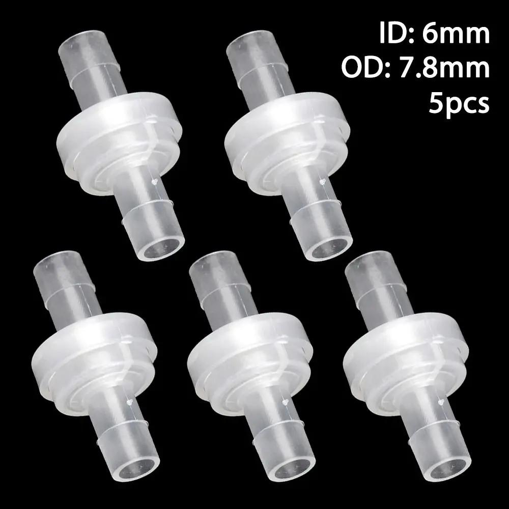1/5Pcs Pagoda Inline Plastic Check Valve Gas Liquid Water Fluid Diameter 3/4/6/8/10/12mm One-Way Valve One Way Non-Return