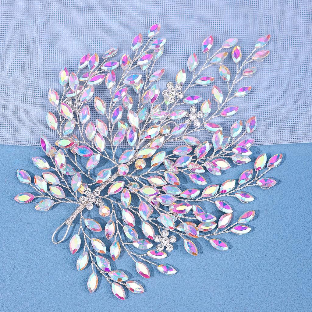 8 Colors Luxury Crystal Rhinestone Alloy Wedding Headband Vintage Bridal Headdress Accessories Handmade Party Headpiece