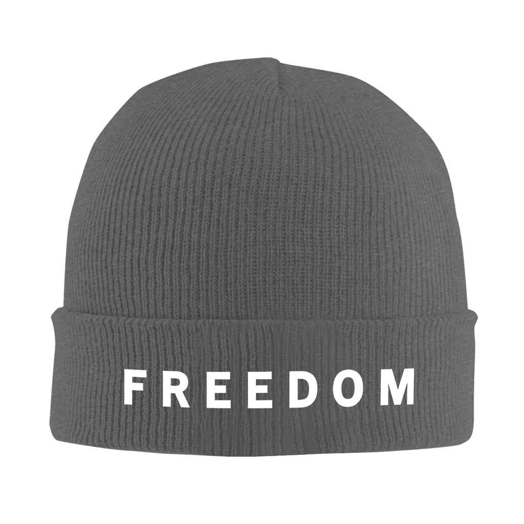 Freedom Beanie Mützen Charlie Kirk Bonnet Mützen Unisex Erwachsene Hip Hop Hippie Strickmütze Winter Grafik Elastische Mützen